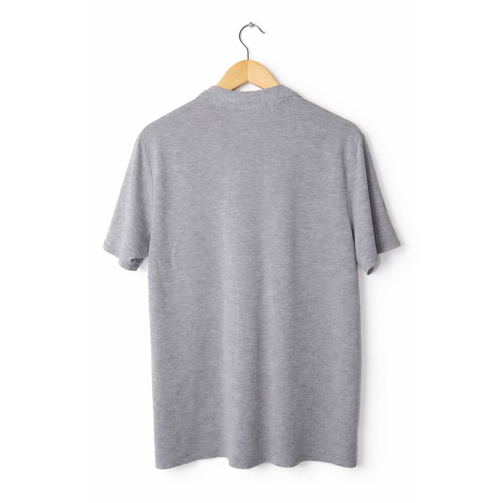 Vuori Men's Knit Twill Polo in Heather Gray Medium - Picture 2 of 4